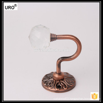 crystal wall hook zinc alloy crystal curtain hook